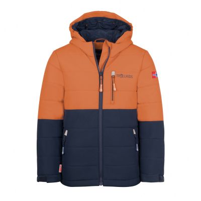 Trollkids Kids Hemsedal Snow Jacket XT winterwasserdicht orange (513-176)