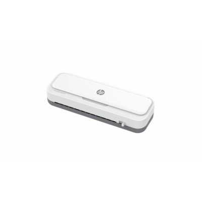 7. HP ONELAM 400 A3 Laminiergerät, Kalt-/Heißlaminierung, integrierter Trimmer, Eckenrunder, Geschwindigkeit 40 cm/min + 15 Laminierfolien: 3 x A4, 4 x A5, 4 x A6, 4 x B-Card, weiß