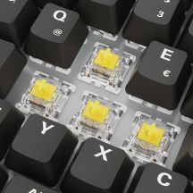 Sharkoon SKILLER SGK50 S3 PBT Gaming-Tastatur – Gateron G Pro 3.0 Gelb