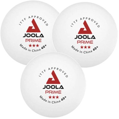 9. JOOLA PRIME Tischtennisbälle, 3 Stück, weiß