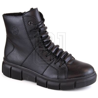 8. Bequeme isolierte Plateaustiefelette Rieker W RKR493A schwarz