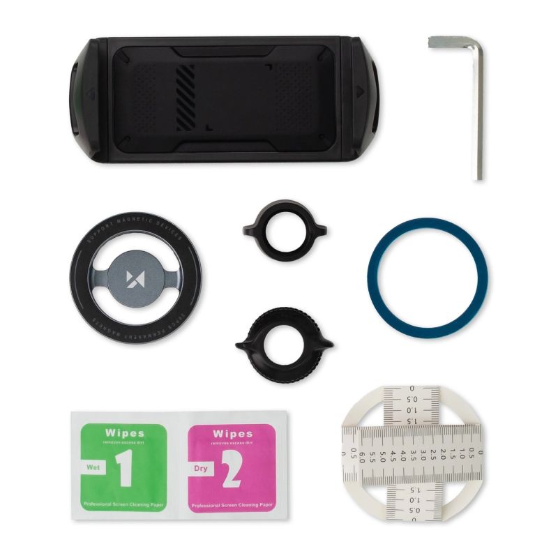 3. Wozinsky WTY0YS1 Magnethalterung, 360° drehbar, solide, für Telefon und Tablet - grau