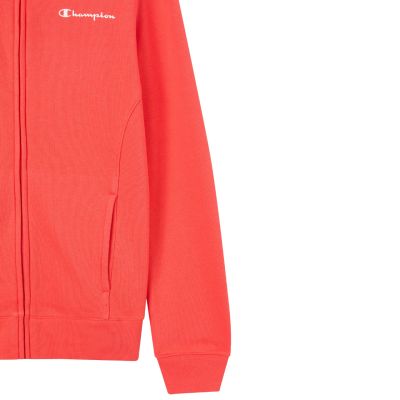 11. Champion Damen-Trainingsanzug mit durchgehendem Reißverschluss, Orange und Marineblau, 118289 RS073