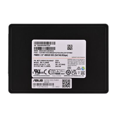 9. Samsung PM893 480GB SATA 2,5" SSD MZ7L3480HCHQ-00A07 (DWPD 1)