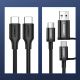 11. Ugreen US286 USB-C – USB-C PD QC 3A 480 Mbit/s Kabel 1,5 m – Schwarz
