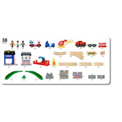 10. BRIO Rettungsteam-Zugset
