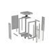 13. LANBERG Standschrank 19" 22U 600x600 GRAU