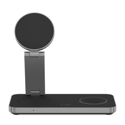 5. Tech-Protect QI15W-A47 MagSafe 3in1 Induktives Ladegerät + USB-C Kabel - Schwarz