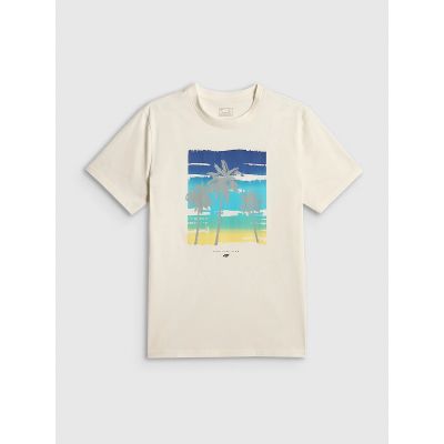 6. Herren-T-Shirt mit Aufdruck, regulär, Größe 4F 4FRSS26TTSHM4291-11S