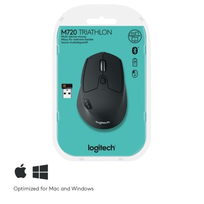 62. Logitech M720 TRIATHLON Maus 910-004791 (optisch; 1000 DPI; schwarz)