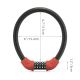 3. Rockbros RKS870-BK Fahrradschloss mit Zahlenschloss, Stahlkabel, 85 cm - rot