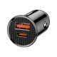 3. Baseus Circular PPS Smart-Autoladegerät mit USB Quick Charge 4.0 QC 4.0 und USB-C PD 3.0 SCP-Anschlüssen schwarz (CCALL-YS01)