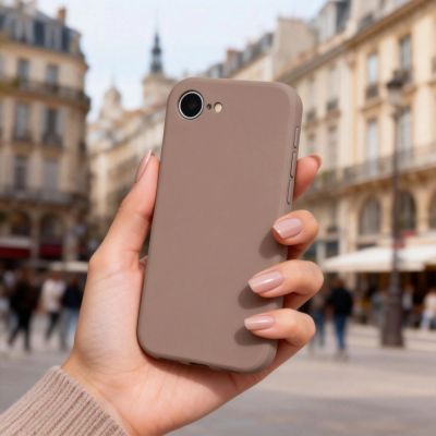 7. Tech-Protect Silikon-MagSafe-Hülle für iPhone 16e / 17e – Braun