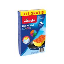 Vileda Pur Active Colors Geschirrspüler 4-teilig.