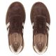 6. Damen-Plateauschuhe aus braunem Leder und Wildleder, Modell Filippo DP6776
