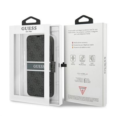 7. Guess GUBKP13S4GDGR iPhone 13 mini 5.4" grau/graues Buch 4G Stripe