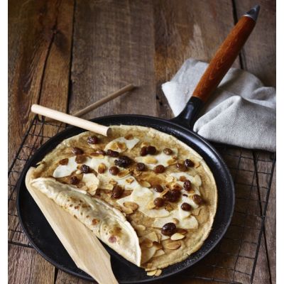 2. STAUB 40509-525-0 Pfannkuchenpfanne mit Holzgriff - schwarz 28 cm