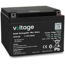 AGM-Batterie, Spannung 12 V, 26 Ah, Typ VE12-26 (Lebensdauer 6-9 Jahre)
