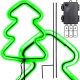 8. Neon-Weihnachtsbaum grün, 87 LEDs, batteriebetrieben, 16 x 91 cm, LUCA