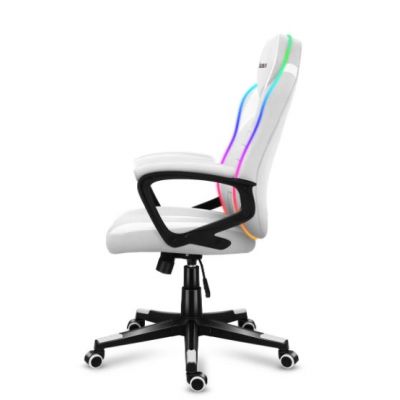 7. Huzaro Force 2.5 RGB WHITE MESH Gaming-Stuhl