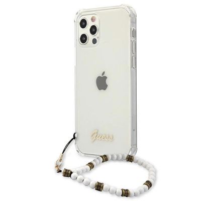 2. Guess GUHCP12LKPSWH iPhone 12 Pro Max 6,7" Transparentes Hardcase White Pearl