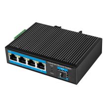 LogiLink NS204 Netzwerk-Switch, unmanaged Gigabit Ethernet (10/100/1000), Schwarz