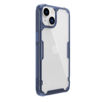 6. Nillkin Nature Pro iPhone 14 Plus Hülle, gepanzerte Hülle, blaue Hülle