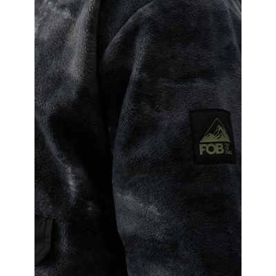 5. Herren-Fleecejacke mit Stehkragen, Oversize, Größe 4F 4FWAW24TFLEM299-90A