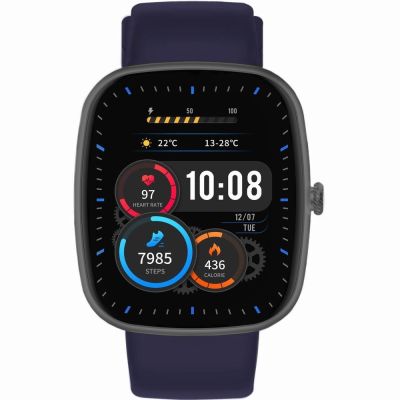 3. Smartwatch Gravity Black 2 Armbänder GT18-9