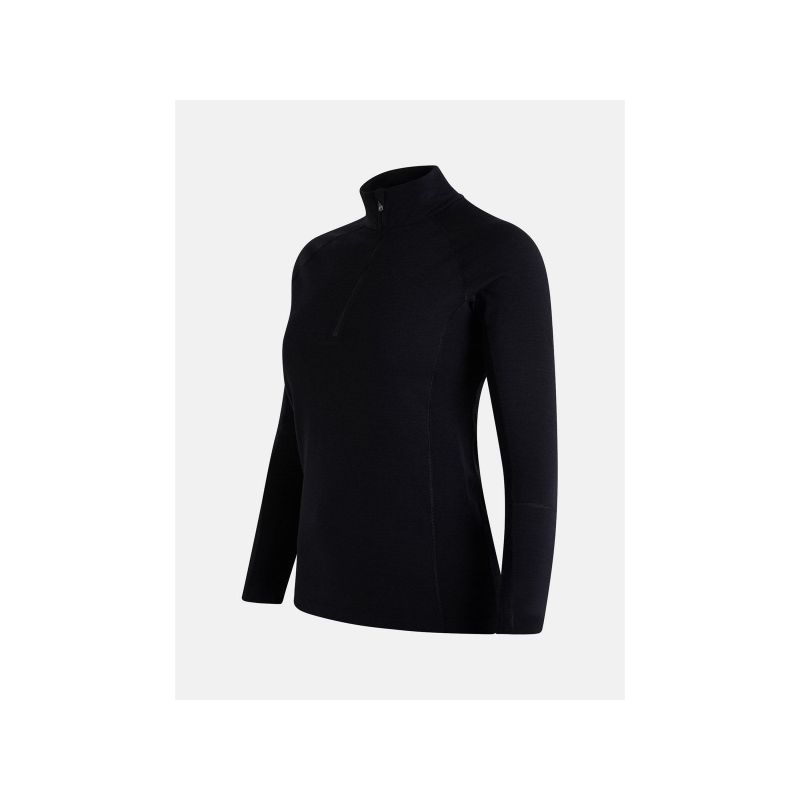 6. Peak Performance W Magic Half Zip Thermoshirt Schwarz
