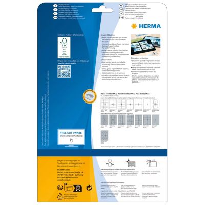 3. HERMA 4909 Bedruckbare Etiketten, weiß, selbstklebend