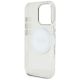 7. Guess IML Metal Colored Circle Classic Logo MagSafe Hülle für iPhone 16 Pro Max - Weiß