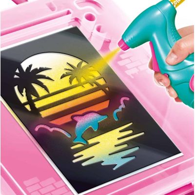 2. Airbrush-Kunst-Aktivitätskoffer mit Kanalspielzeug