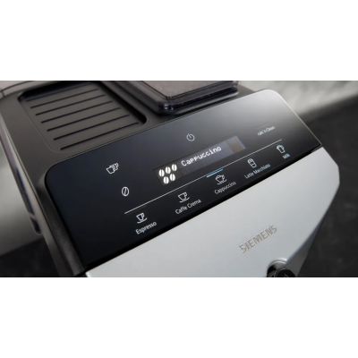 10. Kaffeevollautomat Siemens TF303E01 EQ300 (silber; 15 bar)