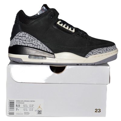 7. Air Jordan 3 Retro Off Noir Sneakers - CK9246-001
