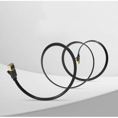 15. Ugreen Internet Netzwerkkabel Ethernet Patchkabel RJ45 Cat 7 STP LAN 10 Gbps 10m Schwarz (NW106 11265)