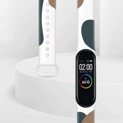 4. Strap Moro band für Xiaomi Mi Band 3 / 4 silikon strap uhr armband muster 4