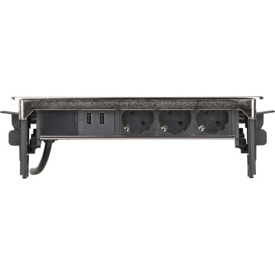 10. Indesk Power 3x 2xUSB Desktop-Steckdosenleiste