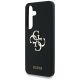 6. Guess Silikon Big 4G Logo Bottom Script Hülle für Samsung Galaxy S25 - Schwarz