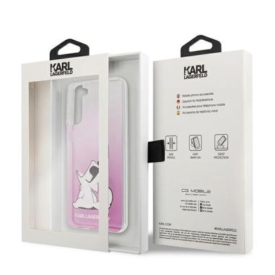 8. Karl Lagerfeld Choupette Fun Case für Samsung Galaxy S21+ – Pink