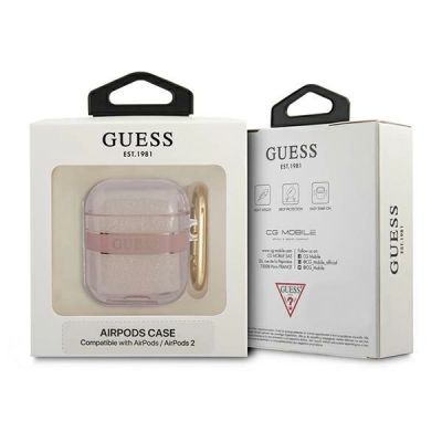 3. Guess GUA2HHTSP AirPods decken die pink/pink Strap Collection ab
