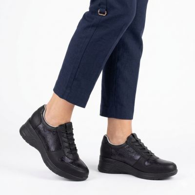 4. Klassische schwarze Damen-Sportschuhe M.Daszyński MR24129