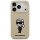 3. Karl Lagerfeld Silikonhülle mit Karl-Skizze und Logo (MagSafe) für iPhone 17 Pro – Braun