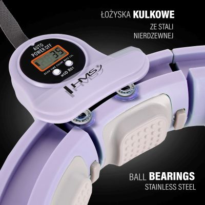 10. Hula Hop HMS HHM13 mit Magneten, Gewichten und Zähler, lila