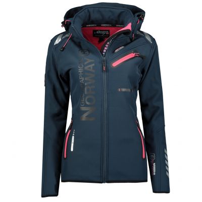 Geographical Norway Reine Damen Sportjacke S-2XL LADY 068 Navy Blau (WW4714F/GN/Navy / Flashy Pink)