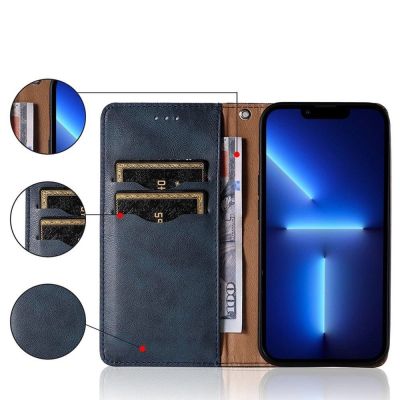 2. Magnetband-Hülle für Samsung Galaxy A13 5G-Brieftasche + Mini-Lanyard-Anhänger Blau
