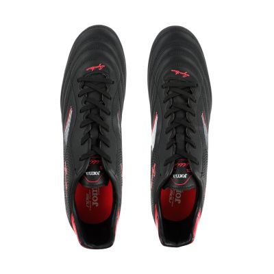 4. Joma Aquila FG Fußballschuhe schwarz und rot AGUW2241