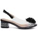 2. Transparente schwarze Sandalen mit Zierabsatz D&A MR62-9100