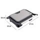 4. ELDOM KONTAKTGRILL GK110 800W SCHWARZ UND SILBER