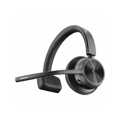 3. Poly Voyager 4310-M UC Headset + USB-A-auf-USB-C-Kabel + BT700-Adapter